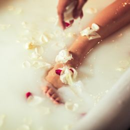 Infusion énergie lactée pour le bain