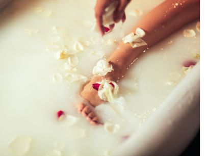 Infusion énergie lactée pour le bain